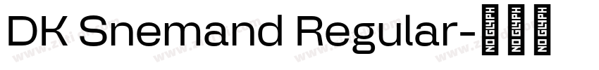 DK Snemand Regular字体转换 DK Snemand Regular字体转换
